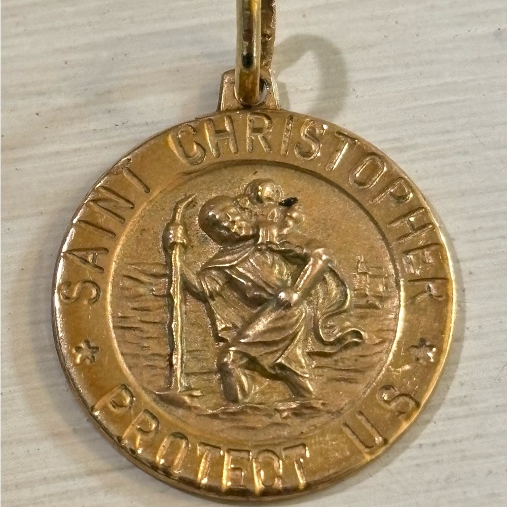 Saint Christopher Gold Pendant